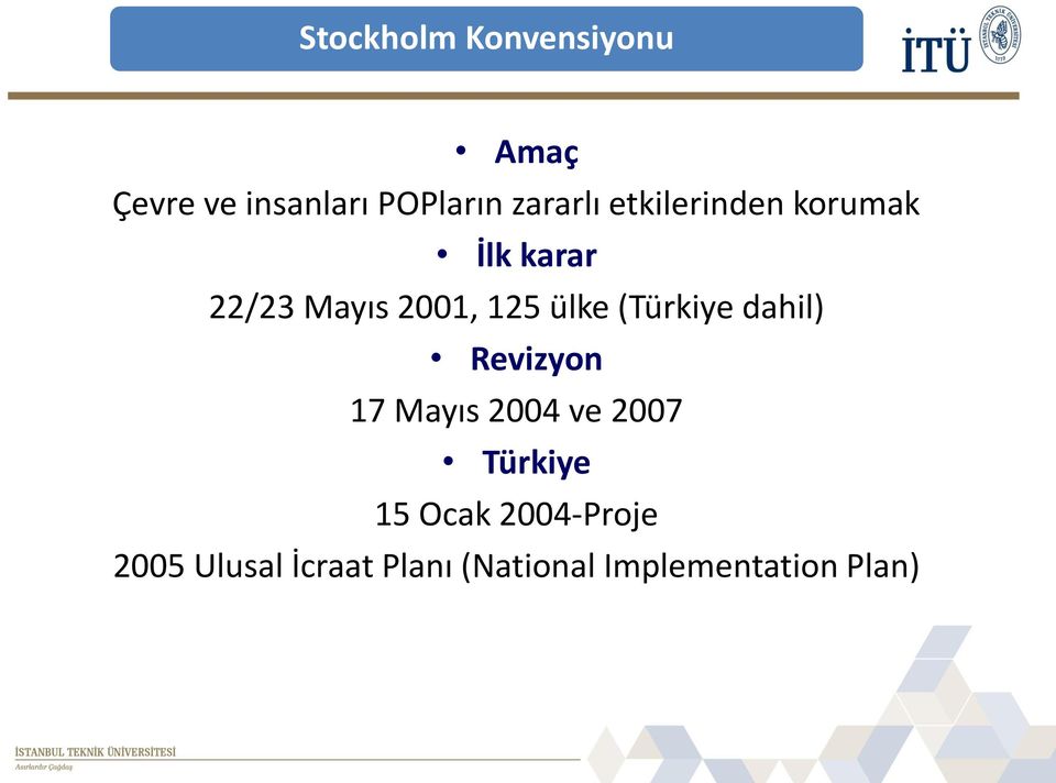 ülke (Türkiye dahil) Revizyon 17 Mayıs 2004 ve 2007 Türkiye 15
