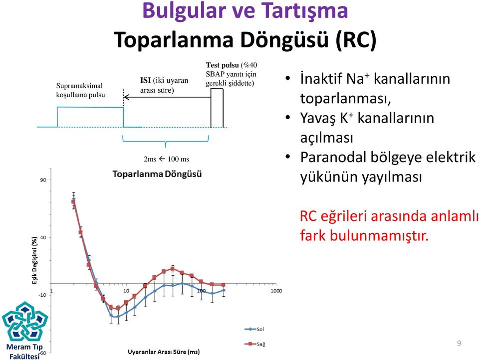 şiddette) İnaktif Na + kanallarının toparlanması, Yavaş K + kanallarının açılması