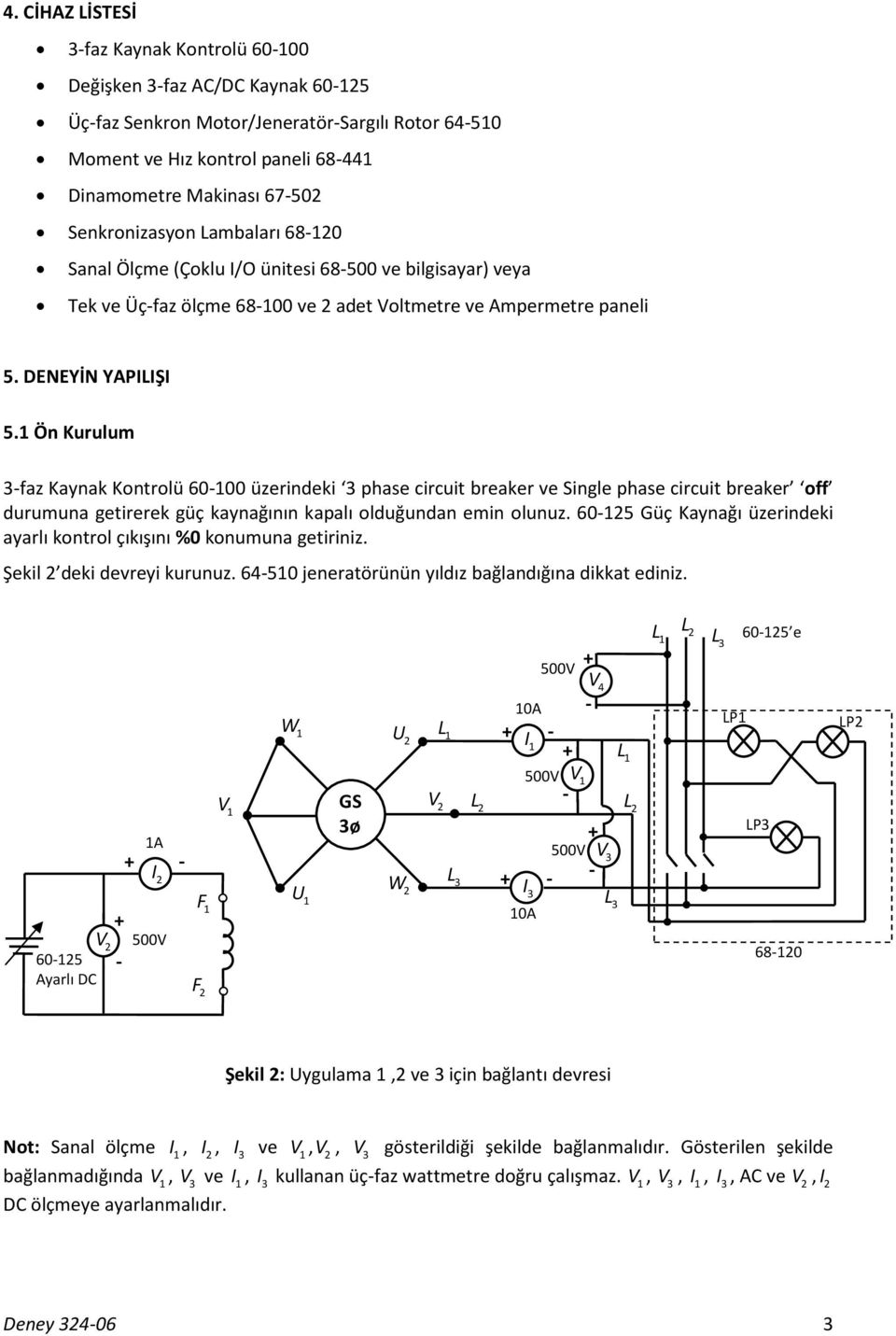 Ön Kurulum -faz Kaynak Kontrolü 60-00 üzerindeki phase circuit breaker ve Single phase circuit breaker off durumuna getirerek güç kaynağının kapalı olduğundan emin olunuz.