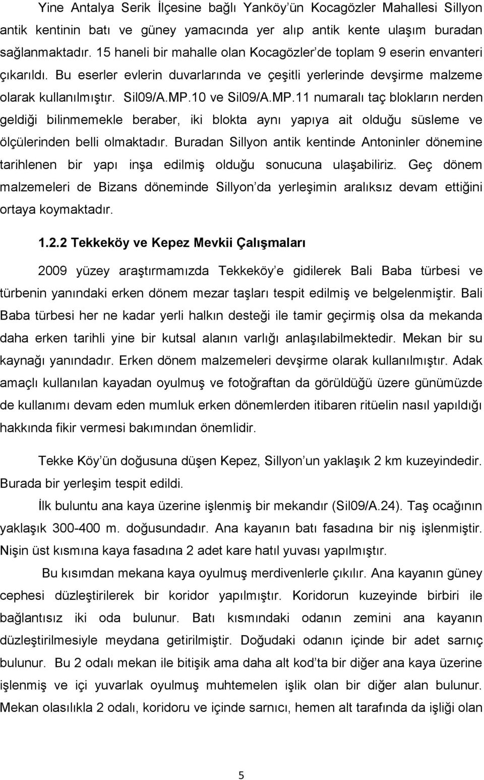 10 ve Sil09/A.MP.11 numaralı taç blokların nerden geldiği bilinmemekle beraber, iki blokta aynı yapıya ait olduğu süsleme ve ölçülerinden belli olmaktadır.