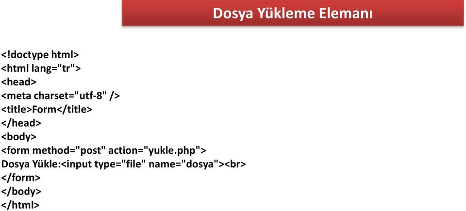 php"> Dosya Yükle:<input
