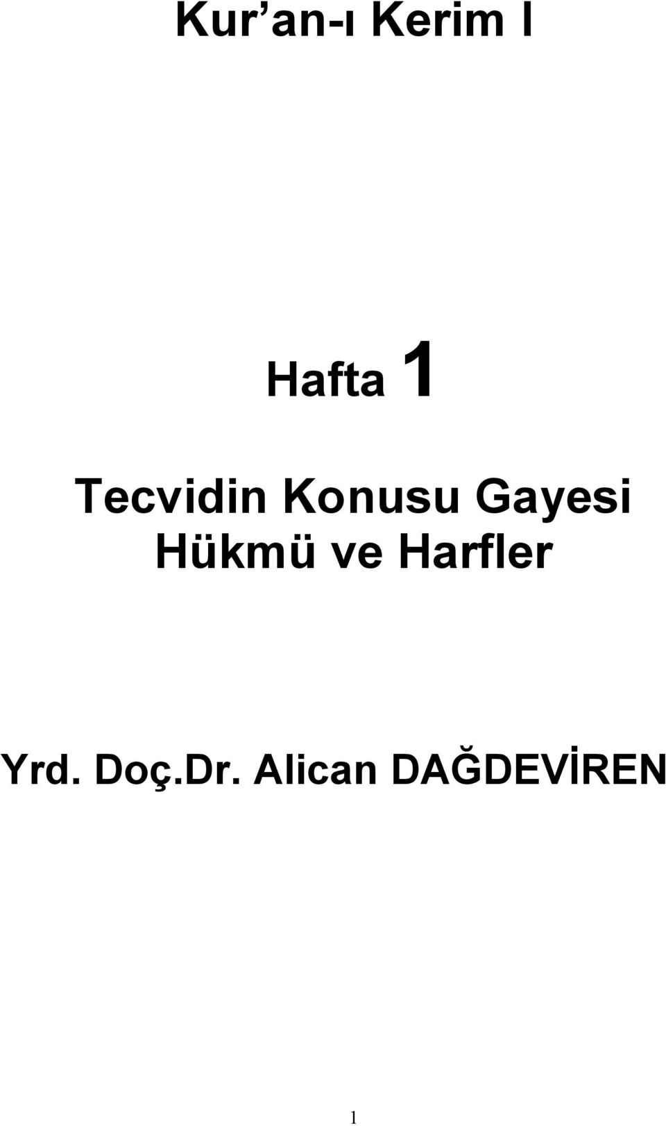 Hükmü ve Harfler Yrd.