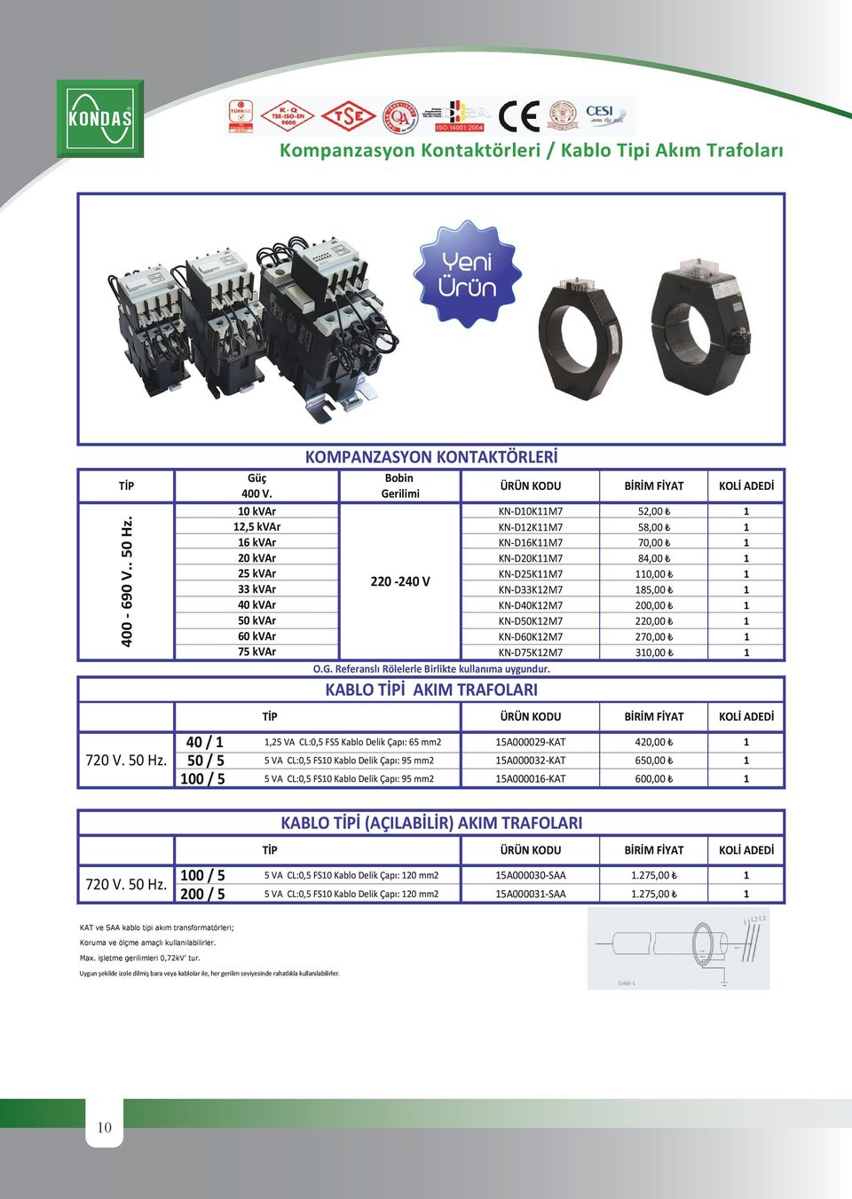 KABLO İ AKIM TRAFOLARI KN-D0KM7 2,00 KN-D2KM7 8,00 KN-DKM7 70,00 KN-DKM7 84,00 KN-D2KM7 0,00 KN-DK2M7 8,00 KN-DK2M7 0,00 KN-D0K2M7 2,00 KN-D0K2M7 270,00 KN-D7K2M7 0,00 /,2 VA CL:0, FS Kablo Delik