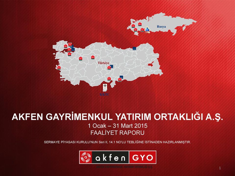 1 Ocak 31 Mart 2015 FAALİYET RAPORU SERMAYE