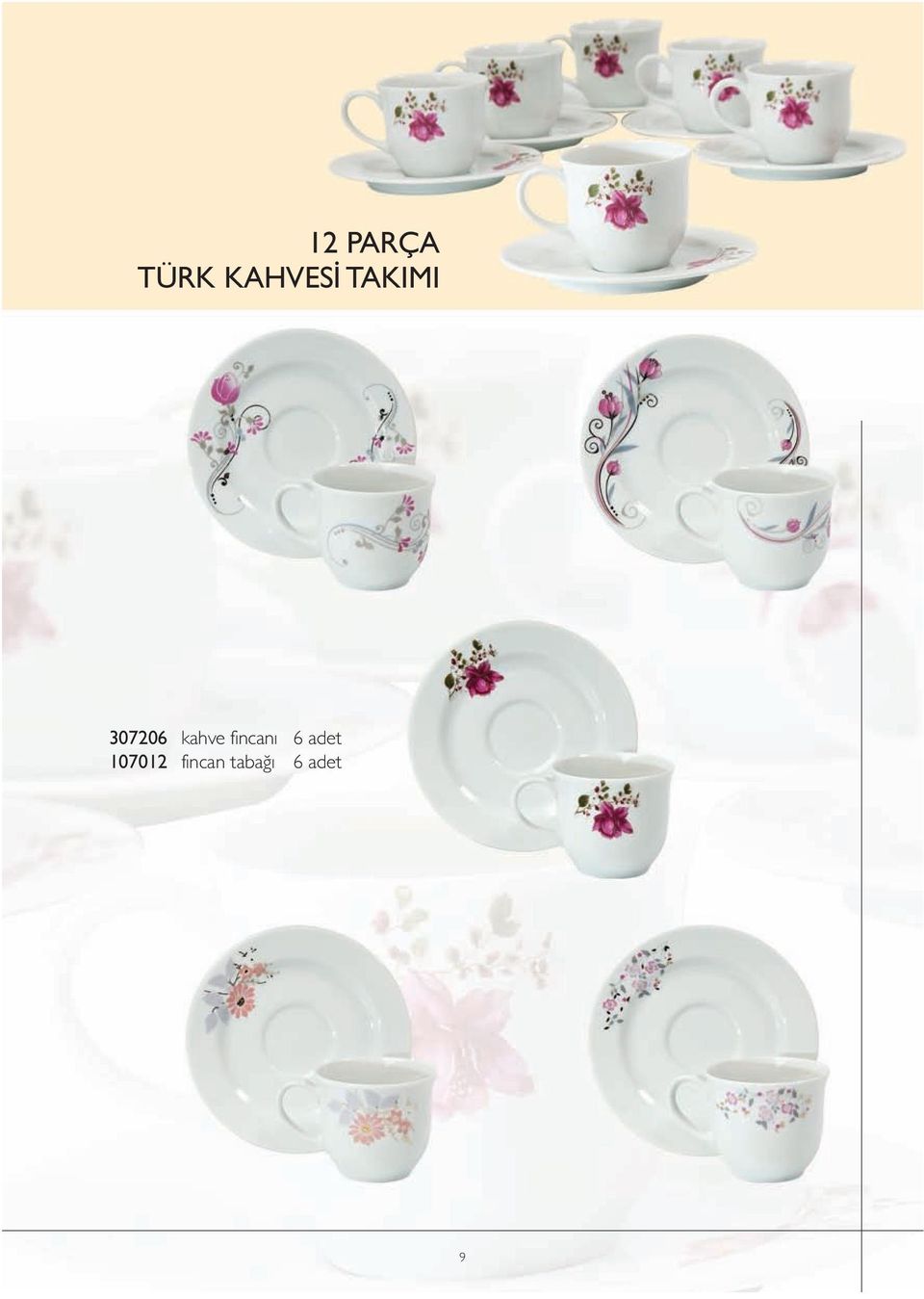 fincanı 6 adet 107012