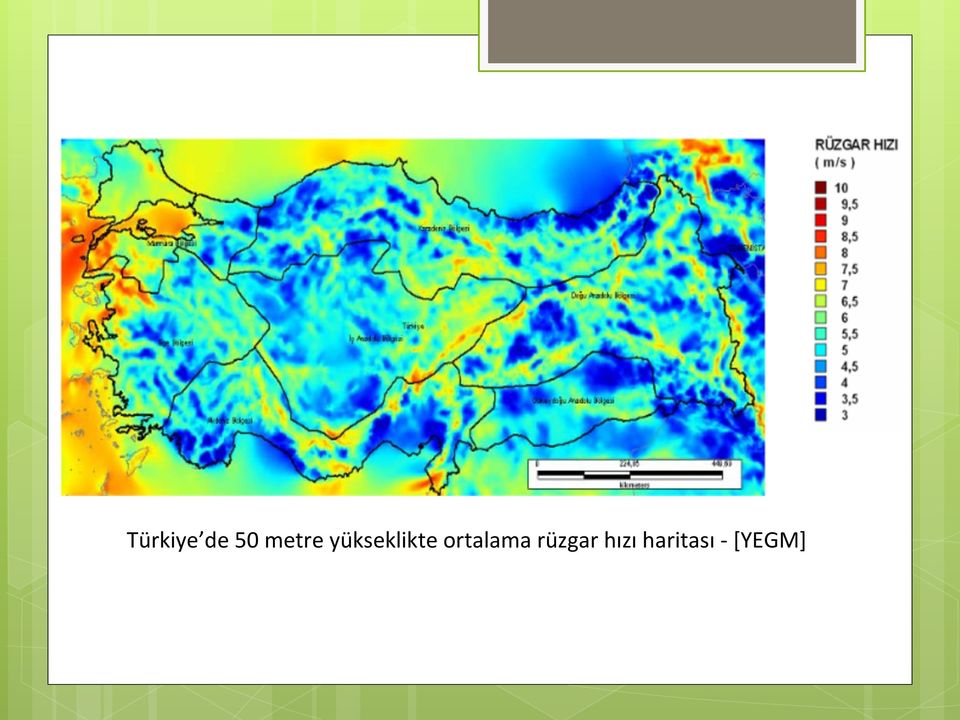 ortalama rüzgar