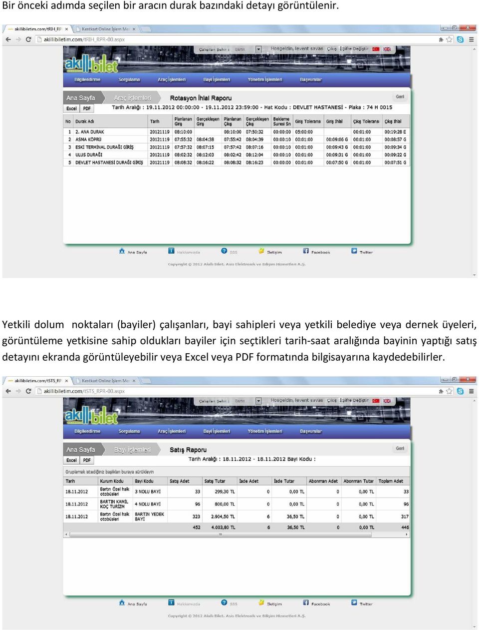 dernek üyeleri, görüntüleme yetkisine sahip oldukları bayiler için seçtikleri tarih-saat