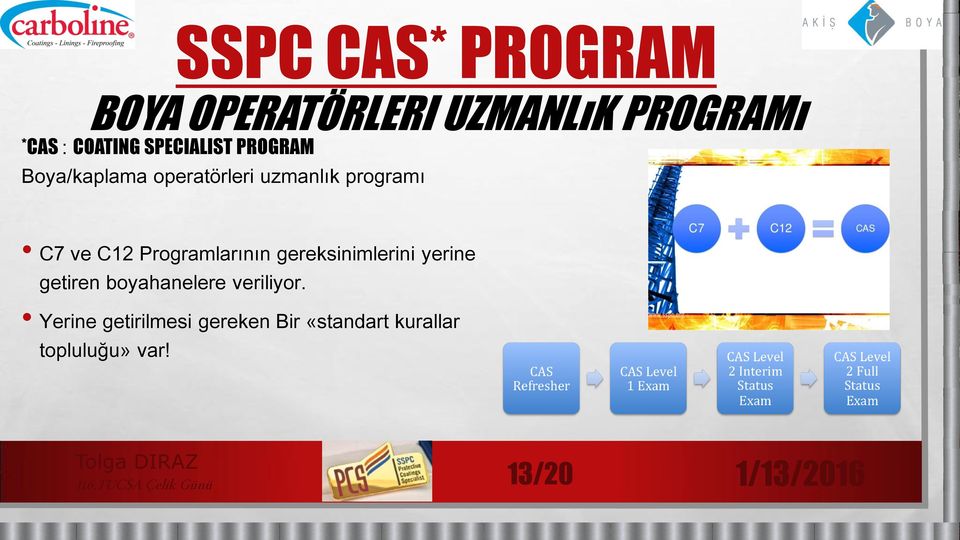 C12 Programlarının gereksinimlerini yerine getiren boyahanelere