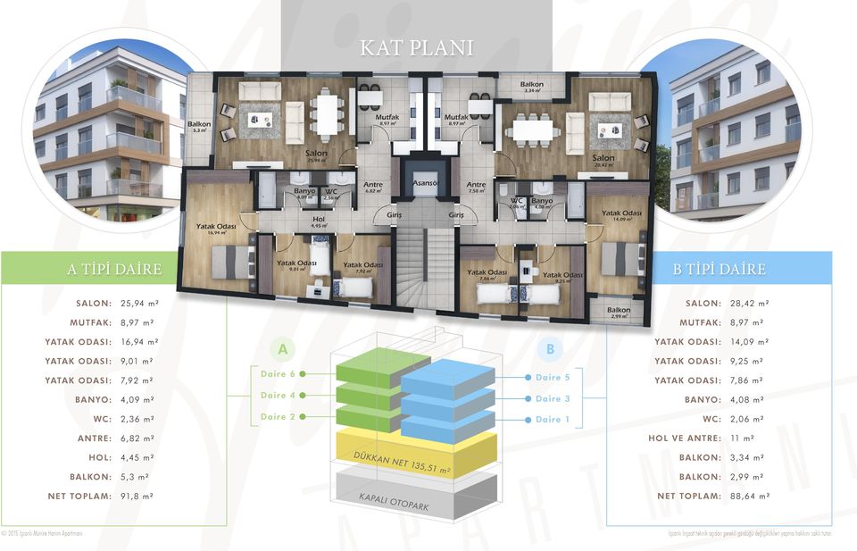 YATA K O DA S I: 16,94 m² YATA K O DA S I: 9,01 m² YATA K O DA S I: 7,92 m² B A N YO: 4,09 m² WC: 2, 36 m² A NTR E : 6, 82 m² H O L V E A NTR