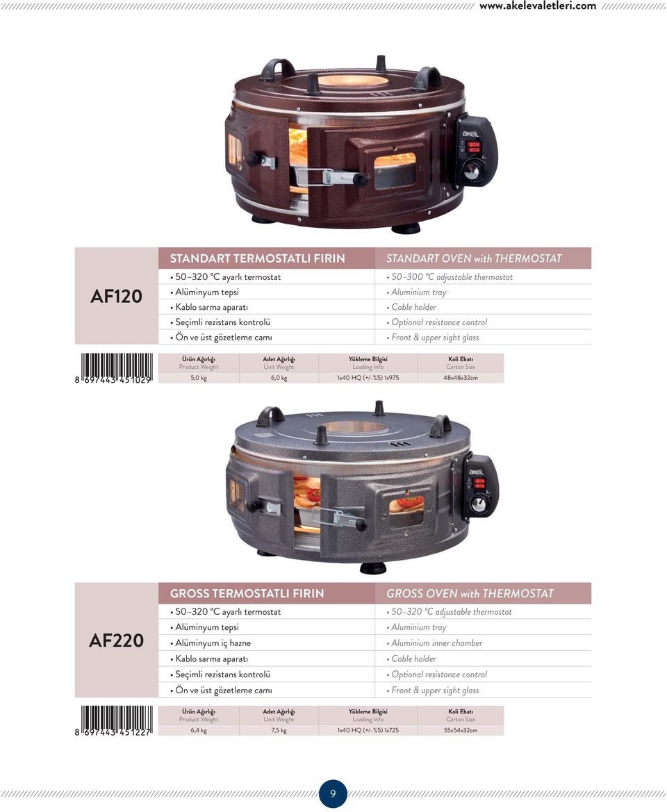 FIRIN STANDART OVEN with THERMOSTAT