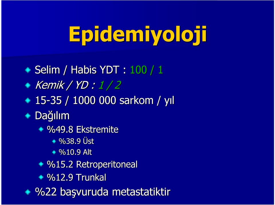 %49.8 Ekstremite %38.9 Üst %10.9 Alt %15.