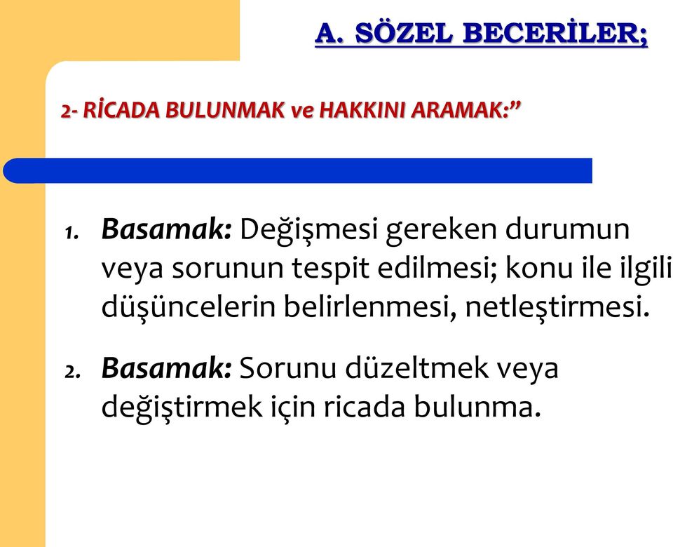 edilmesi; konu ile ilgili düşüncelerin belirlenmesi,