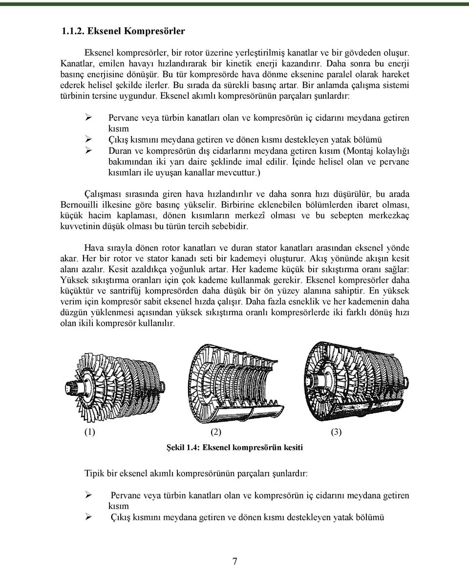 Bir anlamda çalışma sistemi türbinin tersine uygundur.