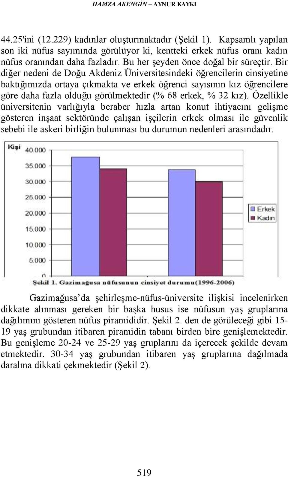 Bir diğer nedeni de Doğu Akdeniz Üniversitesindeki öğrencilerin cinsiyetine baktığımızda ortaya çıkmakta ve erkek öğrenci sayısının kız öğrencilere göre daha fazla olduğu görülmektedir (% 68 erkek, %