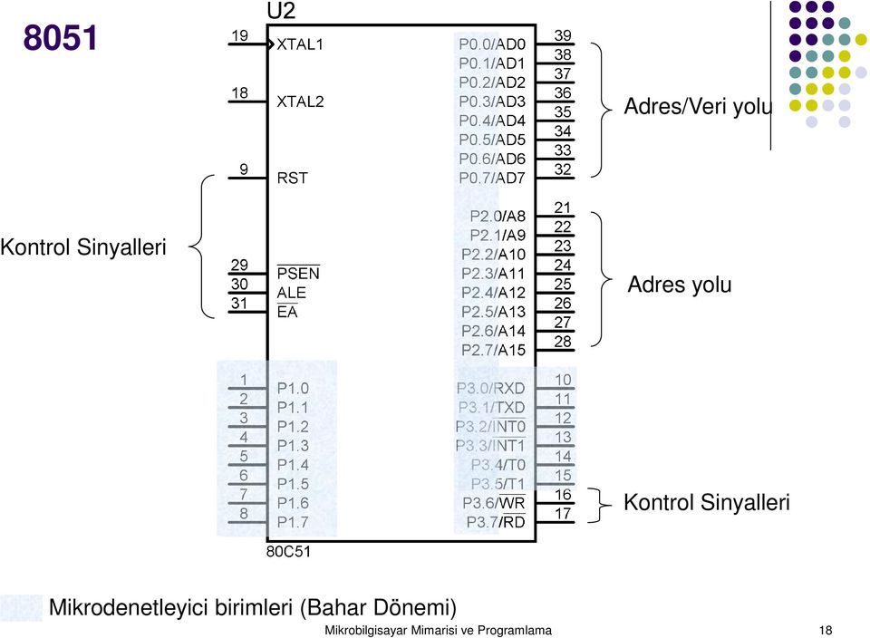 Sinyalleri Mikrodenetleyici birimleri