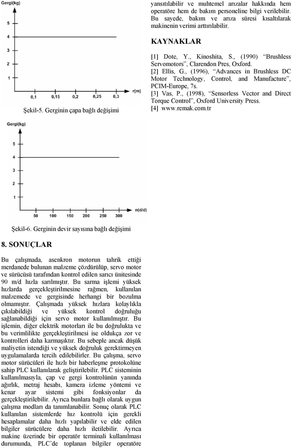 , (1996), Advances in Brushless DC Motor Technology, Control, and Manufacture, PCIM-Europe, 7s. [3] Vas, P., (1998), Sensorless Vector and Direct Torque Control, Oxford University Press. [4] www.