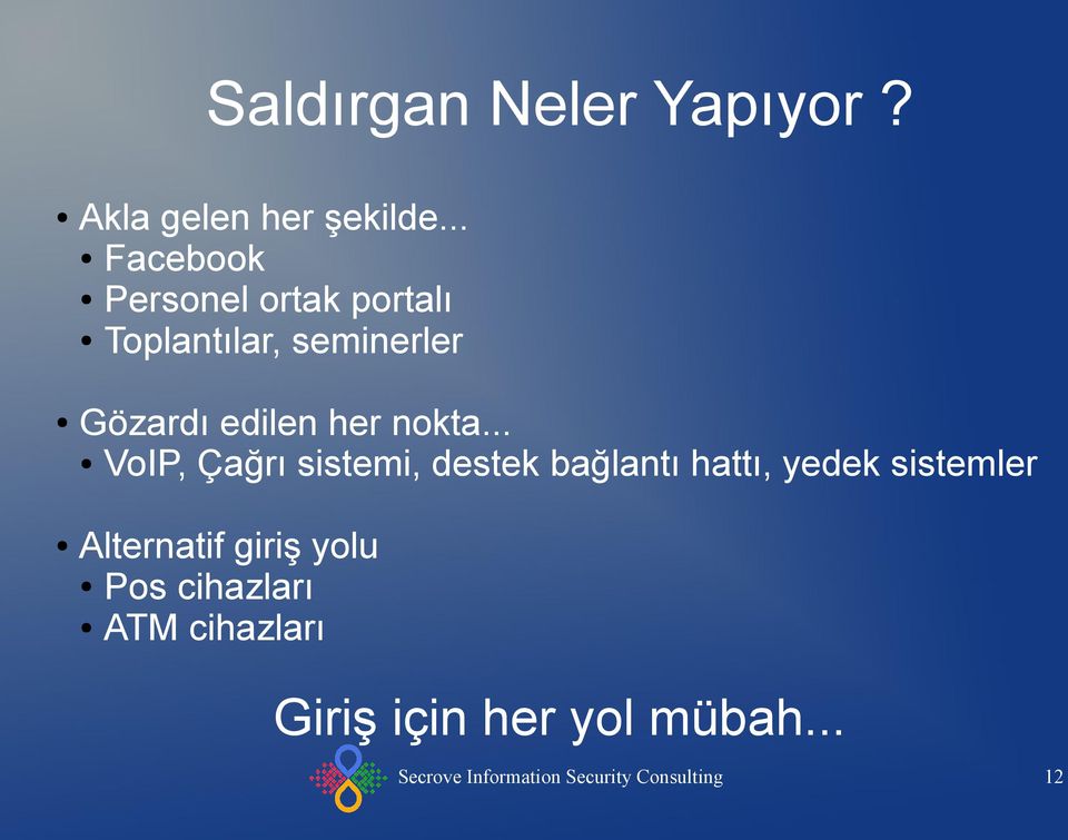 Gözardı edilen her nokta.