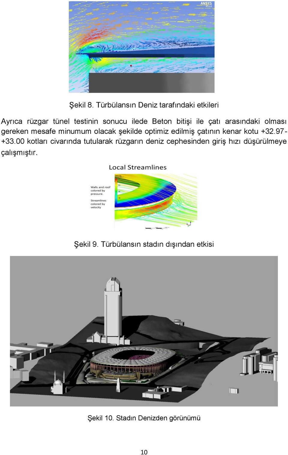 çatı arasındaki olması gereken mesafe minumum olacak şekilde optimiz edilmiş çatının kenar kotu