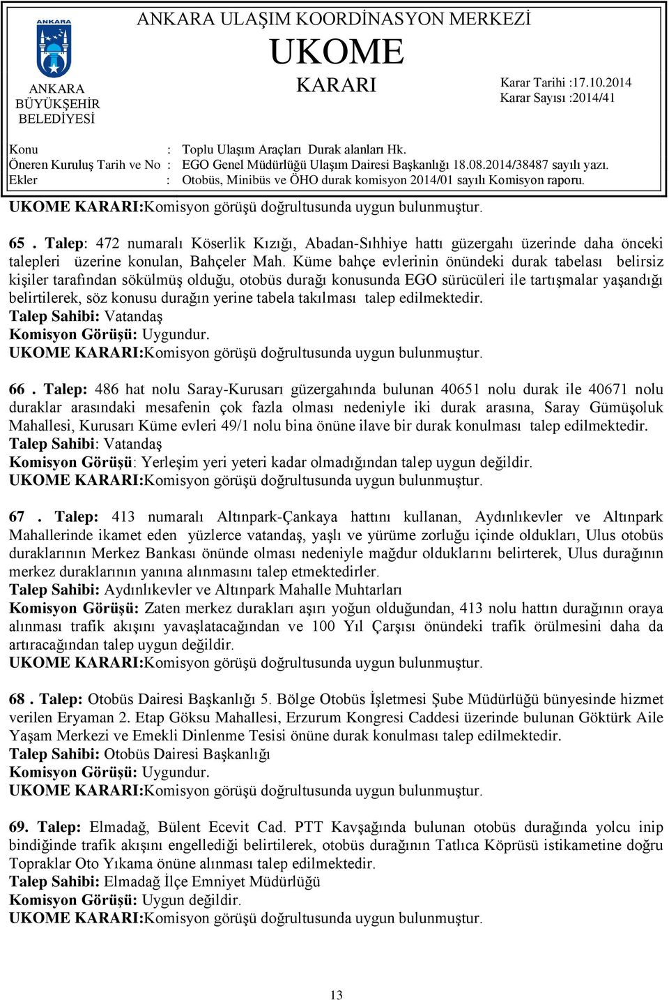 tabela takılması 18Ttalep 66.