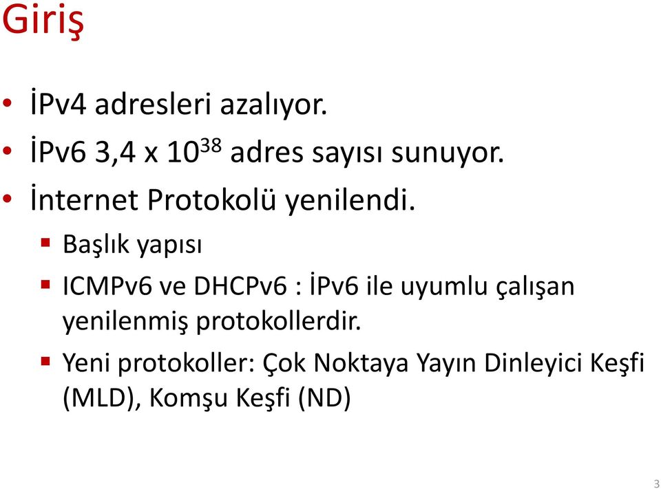 İnternet Protokolü yenilendi.