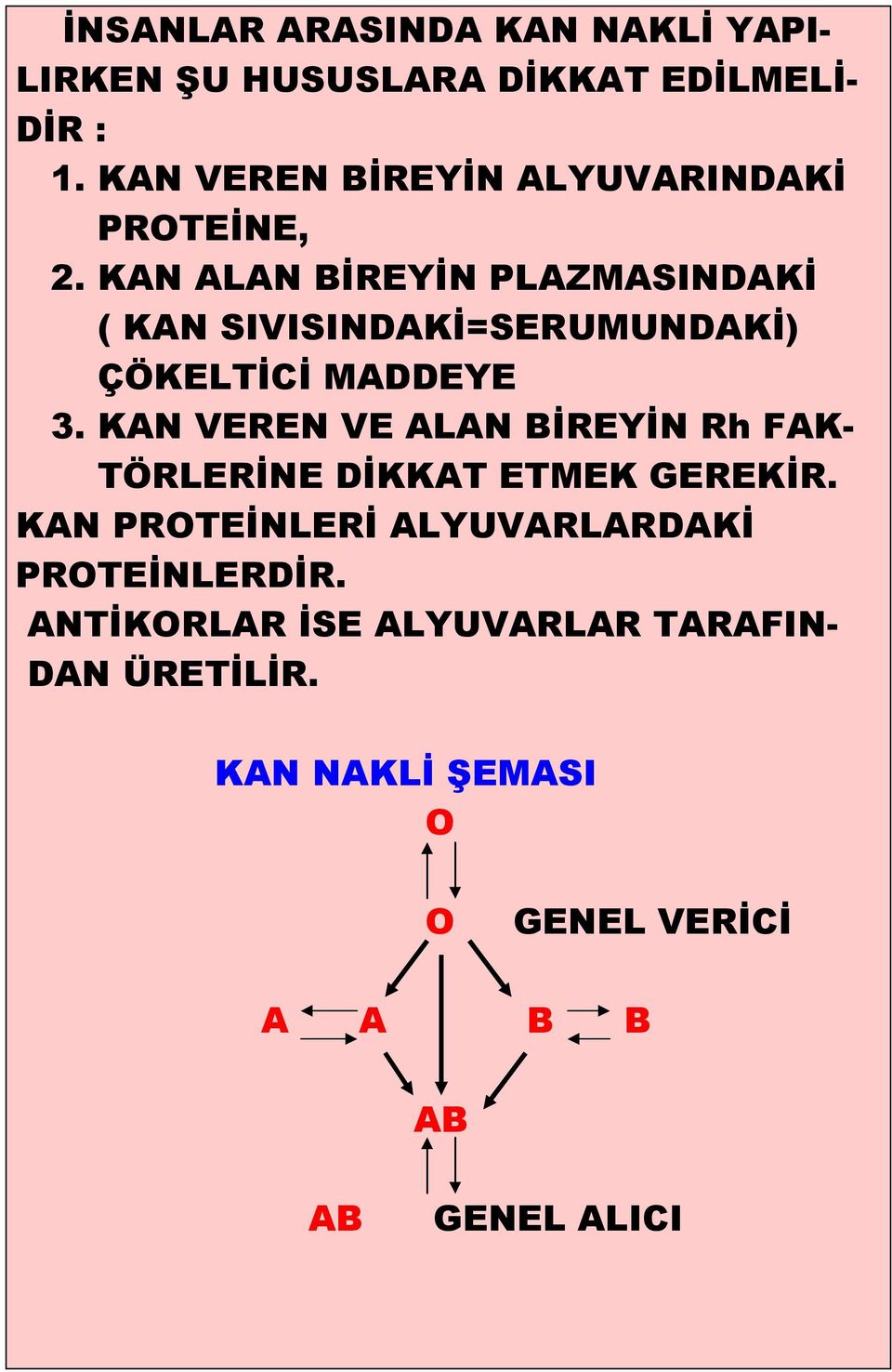 KAN ALAN BİREYİN PLAZMASINDAKİ ( KAN SIVISINDAKİ=SERUMUNDAKİ) ÇÖKELTİCİ MADDEYE 3.