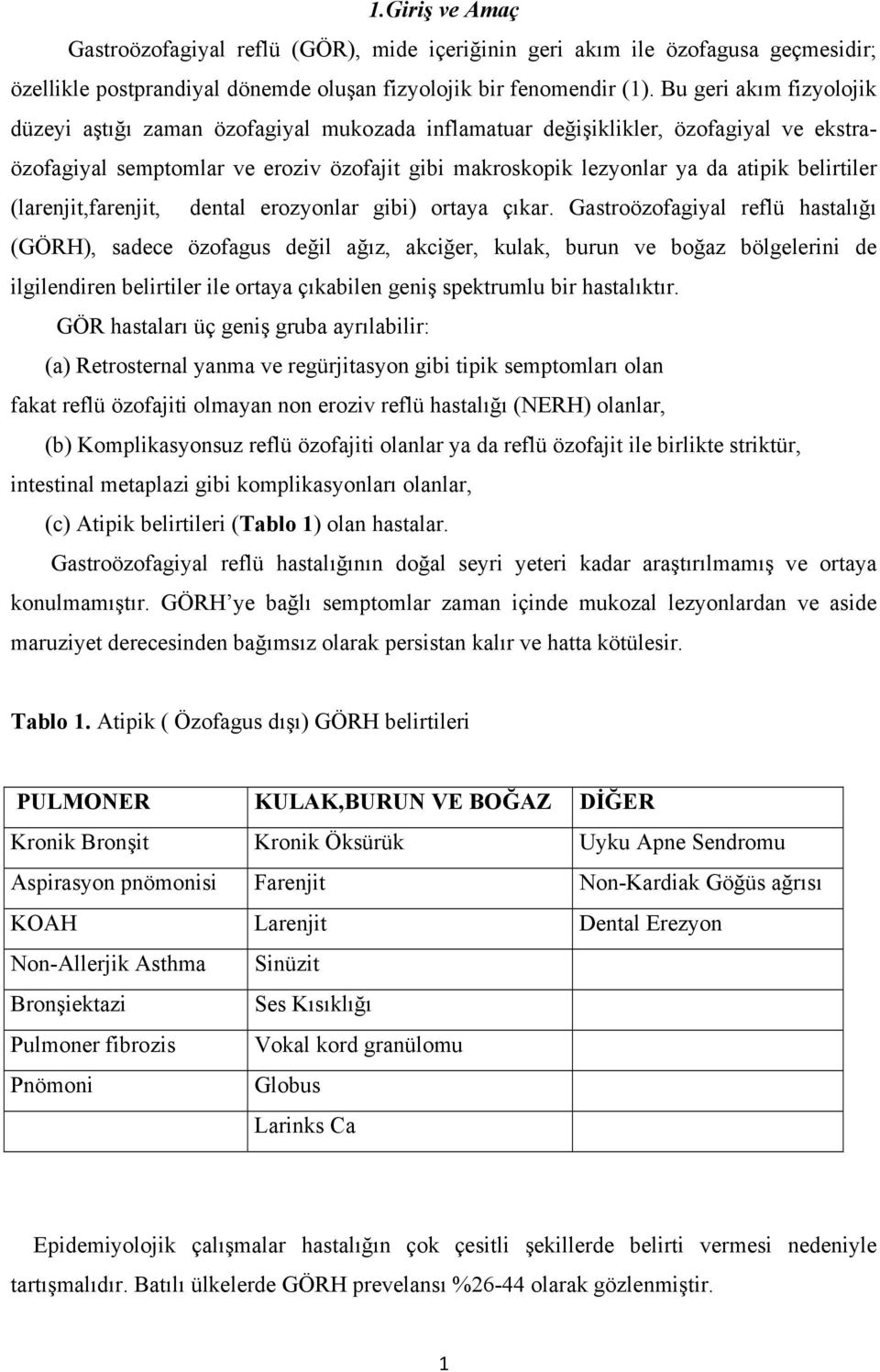 belirtiler (larenjit,farenjit, dental erozyonlar gibi) ortaya çıkar.