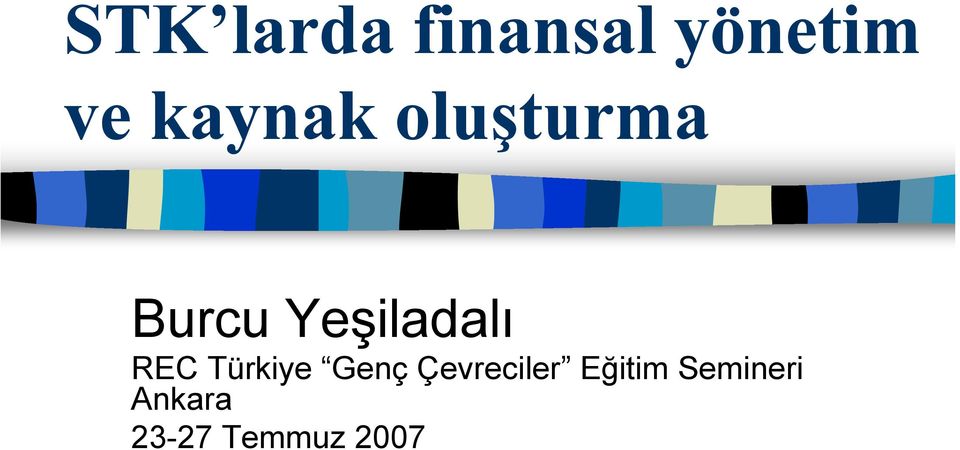 Yeşiladalı REC Türkiye Genç