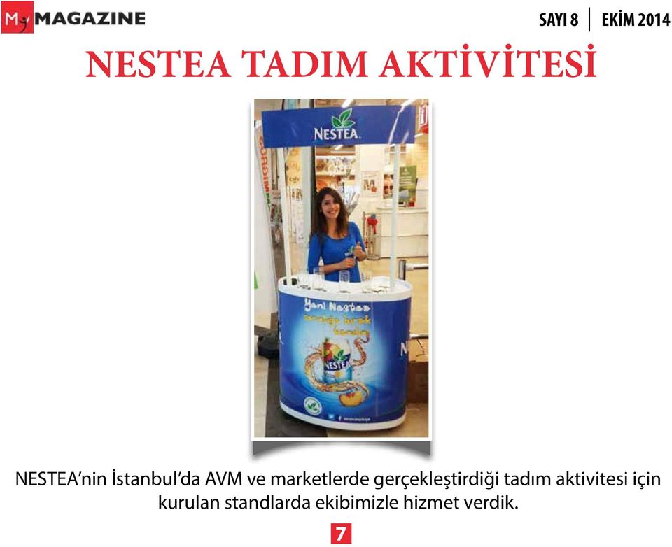 gerçekleştirdiği tadım aktivitesi için