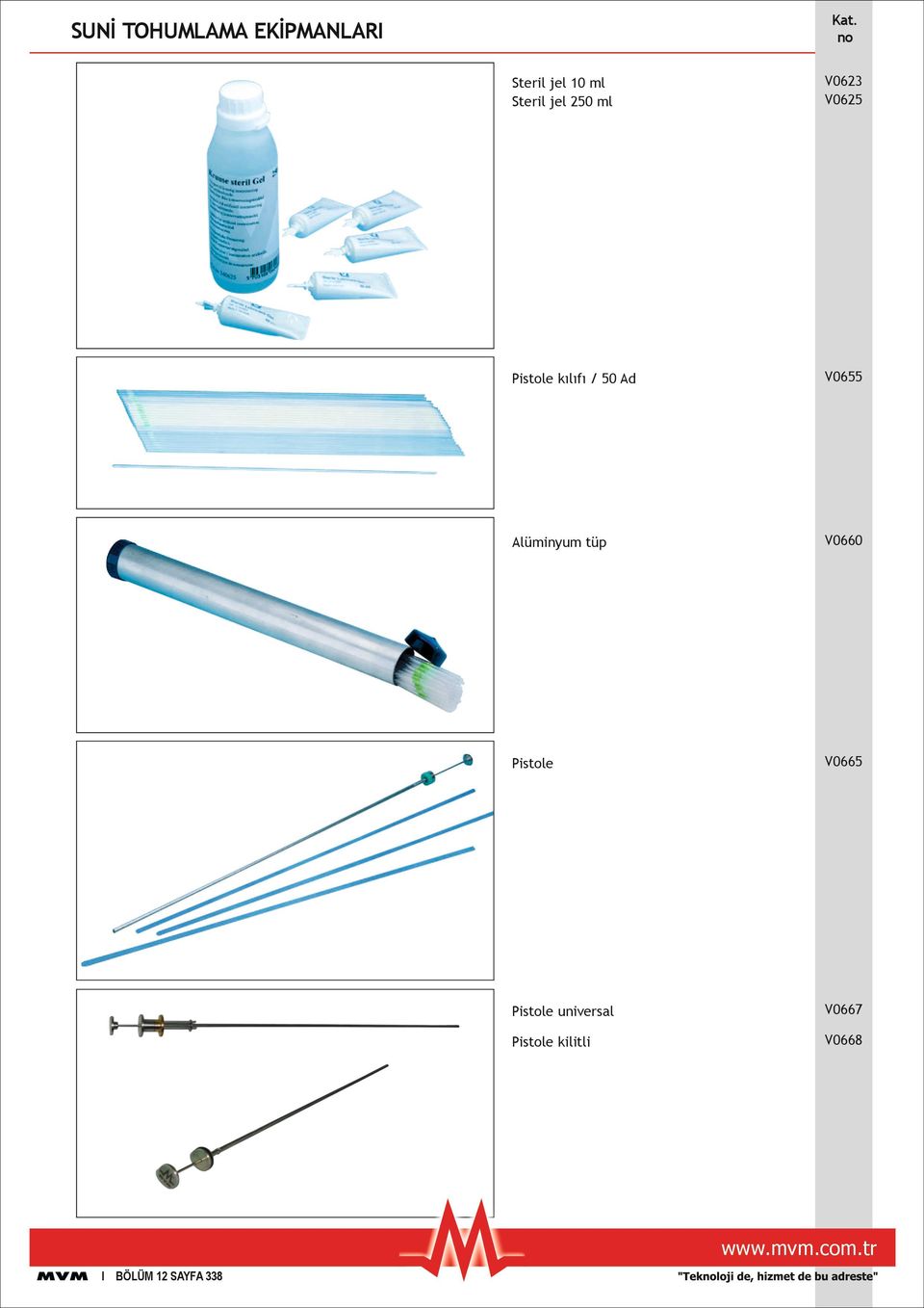 Alüminyum tüp V0660 Pistole V0665 Pistole