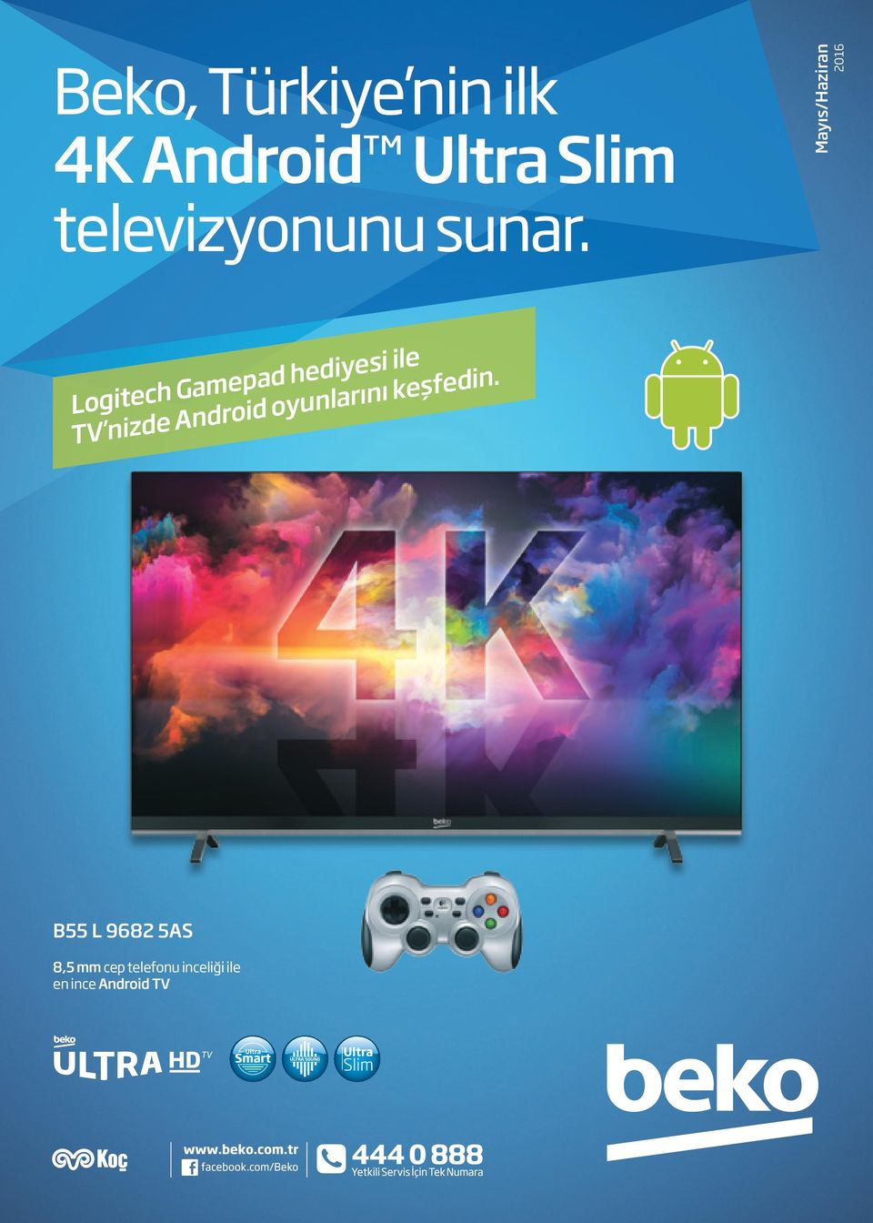 Mayıs/Haziran 2016 Logitech Gamepad hediyesi ile TV