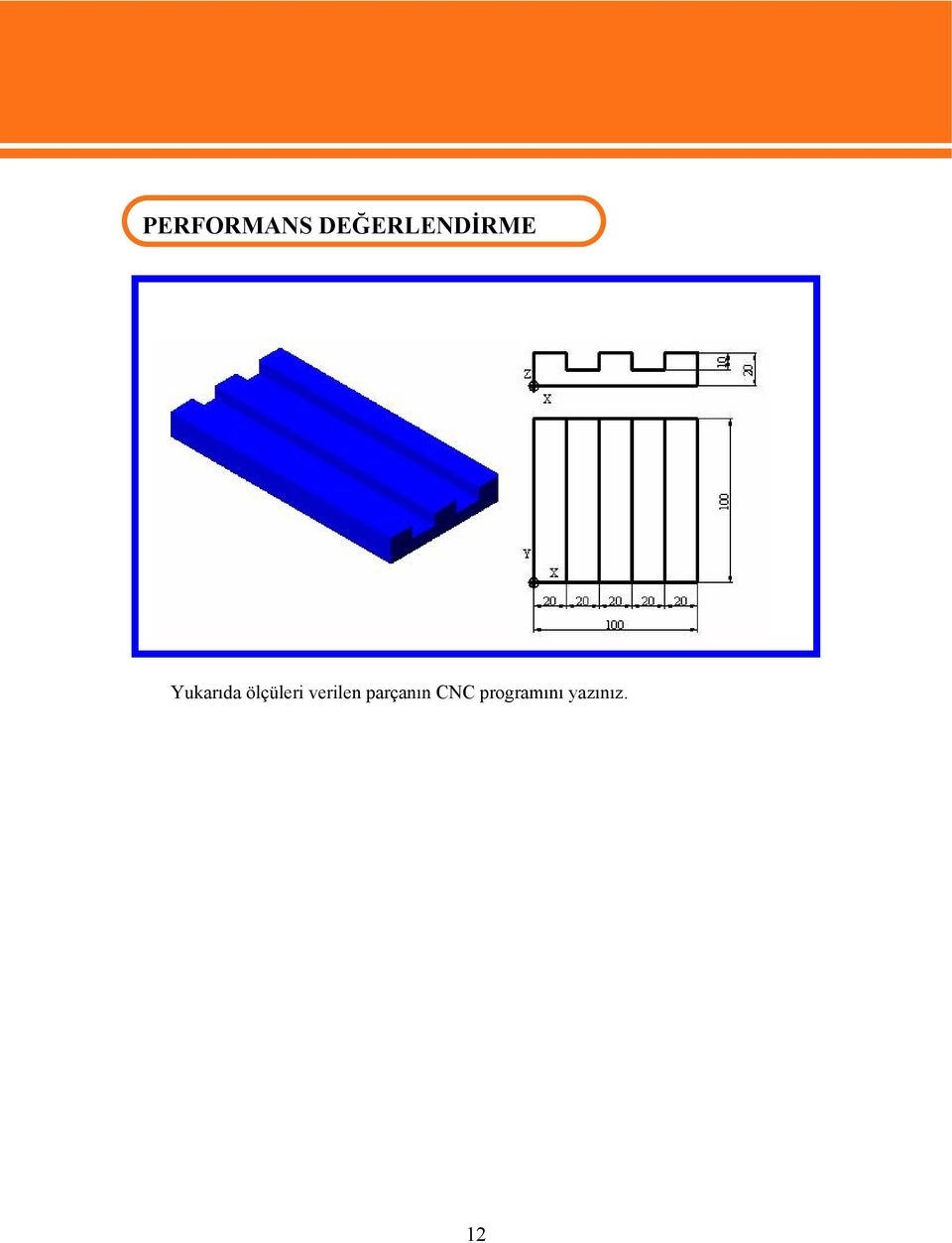 parçanın CNC programını