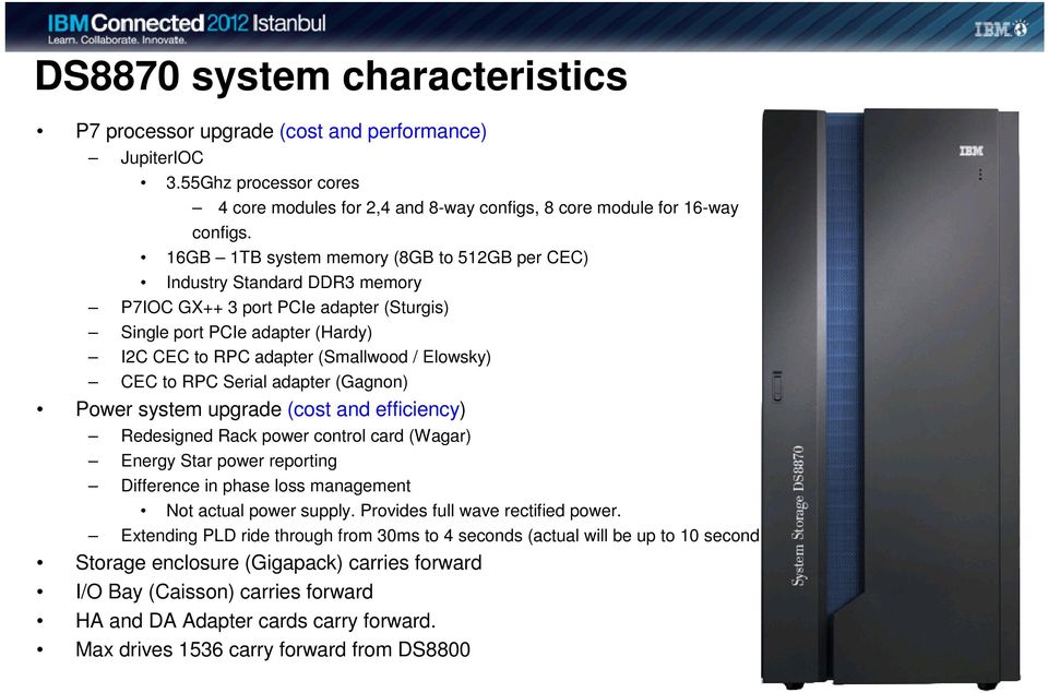 to RPC Serial adapter (Gagnon) Power system upgrade (cost and efficiency) Redesigned Rack power control card (Wagar) Energy Star power reporting Difference in phase loss management Not actual power