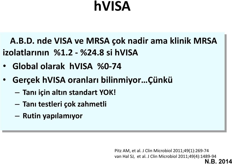 için altın standart YOK! Tanı testleri çok zahmetli Rutin yapılamıyor Pitz AM, et al.