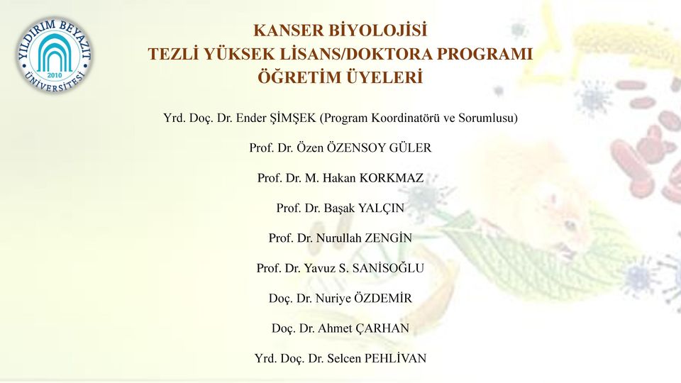 Dr. M. Hakan KORKMAZ Prof. Dr. Başak YALÇIN Prof. Dr. Nurullah ZENGİN Prof. Dr. Yavuz S.
