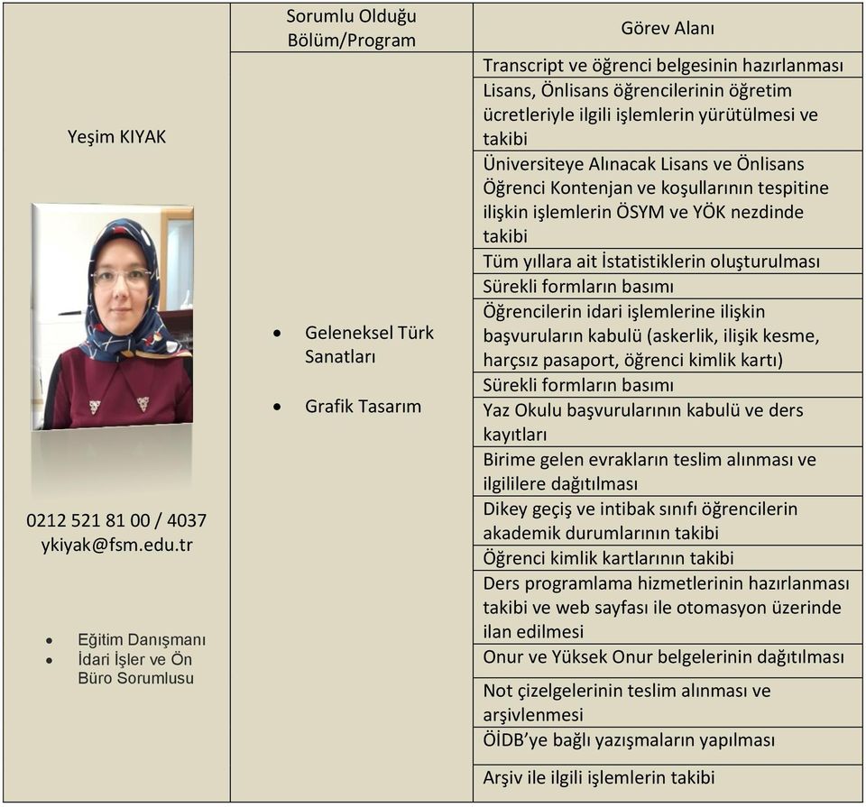 işlemlerin yürütülmesi ve Üniversiteye Alınacak Lisans ve Önlisans Öğrenci Kontenjan ve koşullarının tespitine ilişkin işlemlerin ÖSYM ve YÖK nezdinde Tüm yıllara ait İstatistiklerin oluşturulması