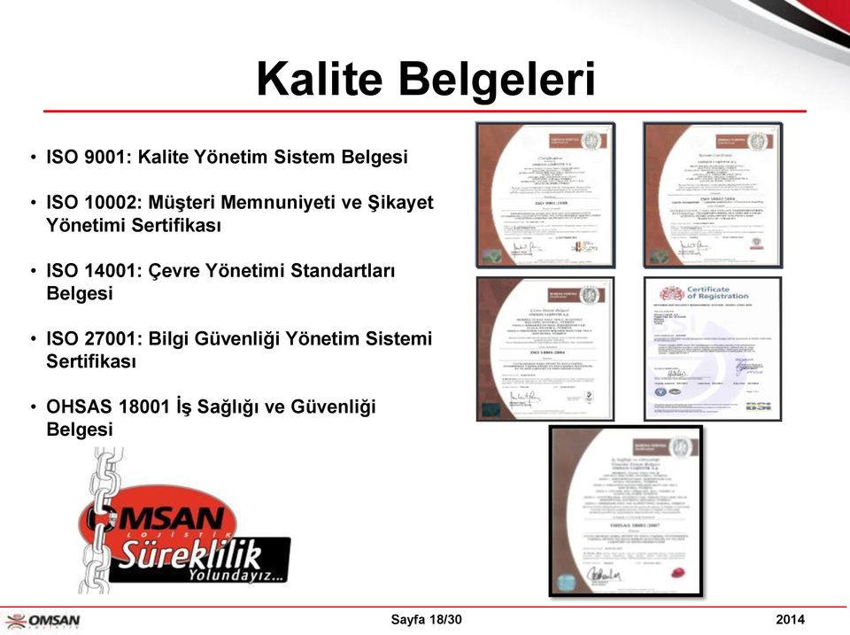 Yönetimi Standartları Belgesi ISO 27001: Bilgi Güvenliği Yönetim