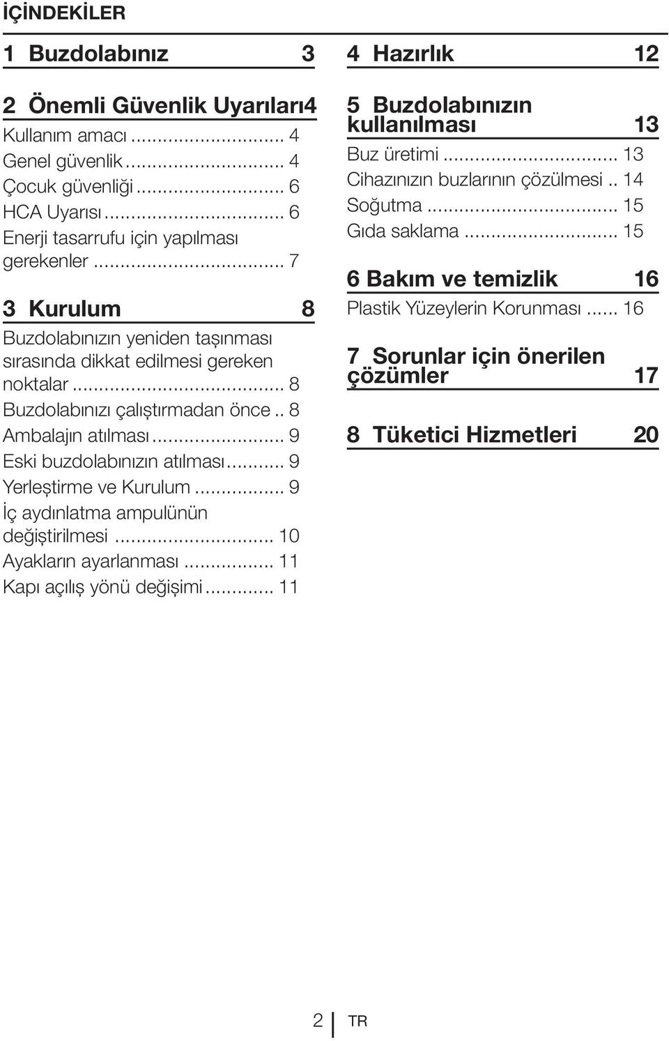 .. 9 Yerleştirme ve Kurulum... 9 İç aydınlatma ampulünün değiştirilmesi... 10 Ayakların ayarlanması... 11 Kapı açılış yönü değişimi.