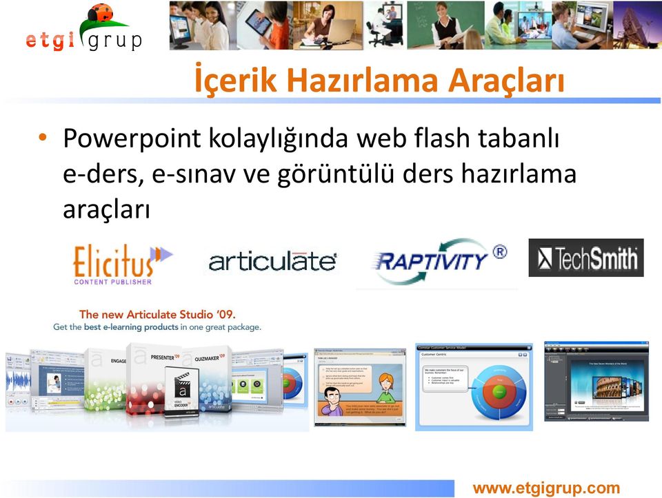 flash tabanlı e-ders, e-sınav