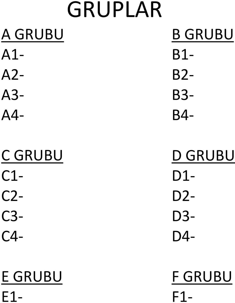 D GRUBU C1- D1- C2- D2- C3- D3-
