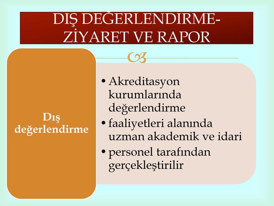 değerlendirme faaliyetleri alanında uzman