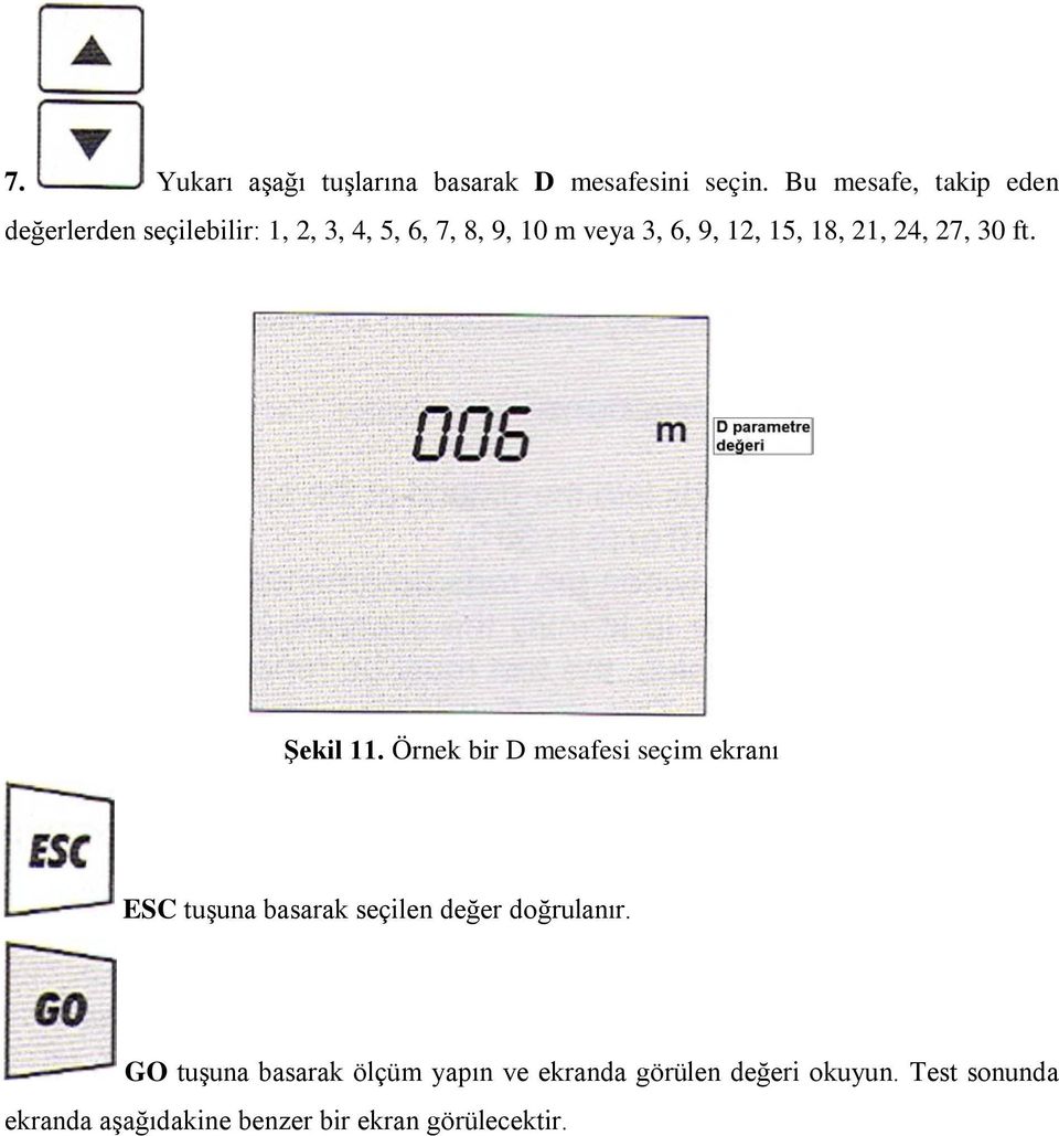 15, 18, 21, 24, 27, 30 ft. Şekil 11.