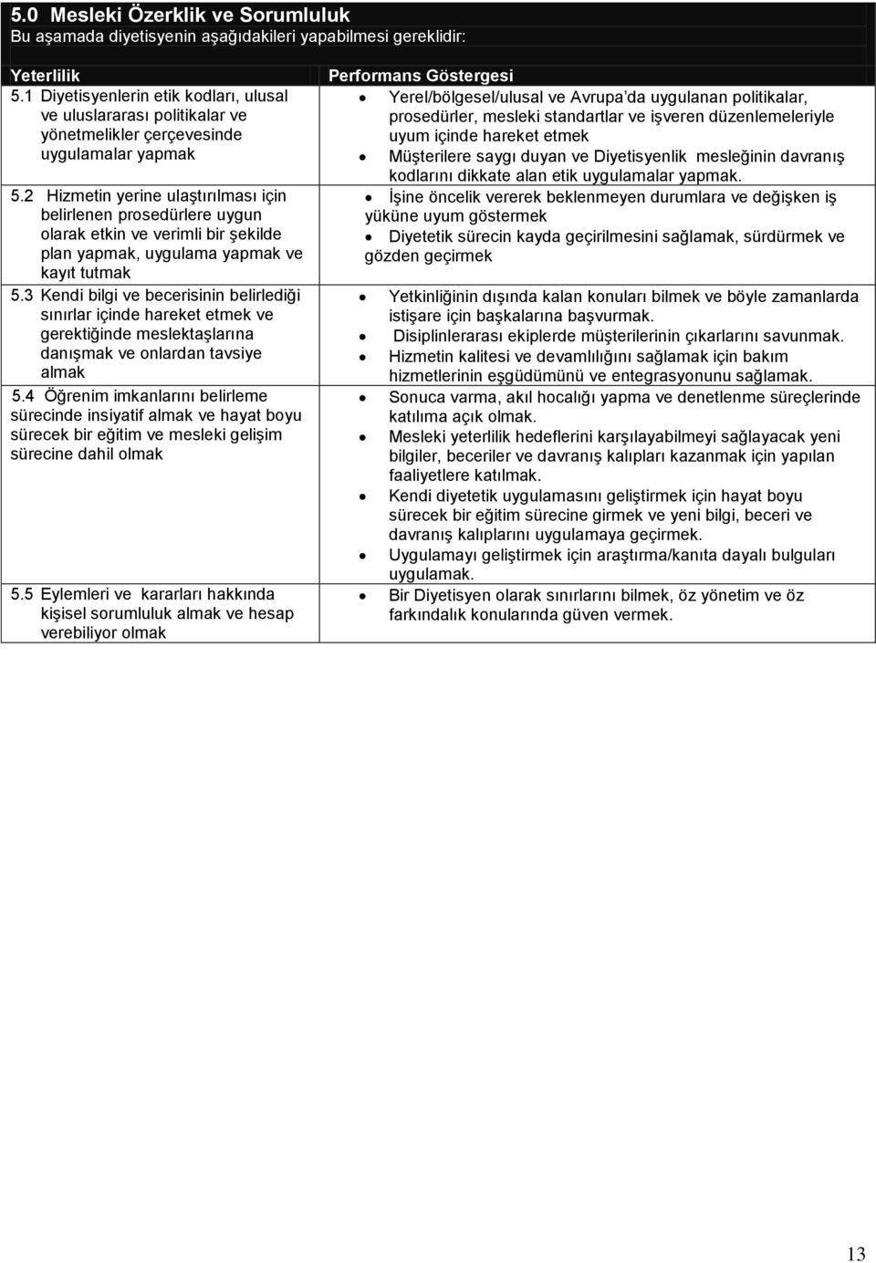 2 Hizmetin yerine ulaştırılması için belirlenen prosedürlere uygun olarak etkin ve verimli bir şekilde plan yapmak, uygulama yapmak ve kayıt tutmak 5.