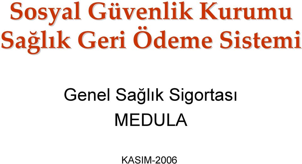 Ödeme Sistemi Genel