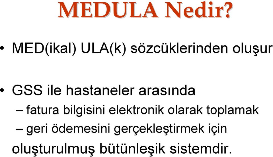 hastaneler arasında fatura bilgisini elektronik