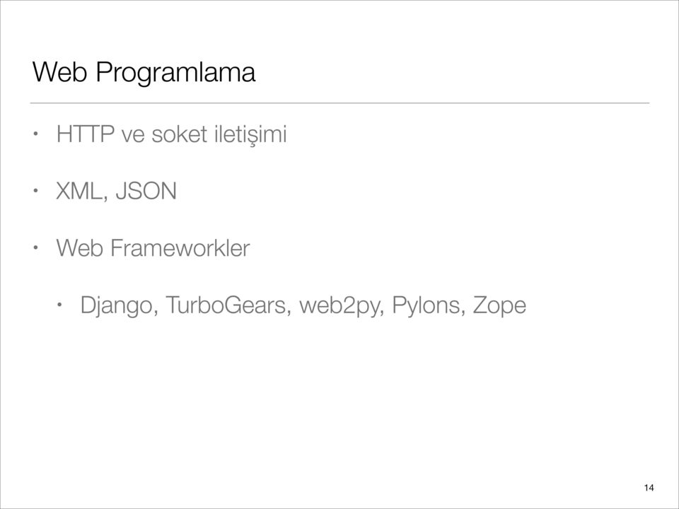 Web Frameworkler Django,