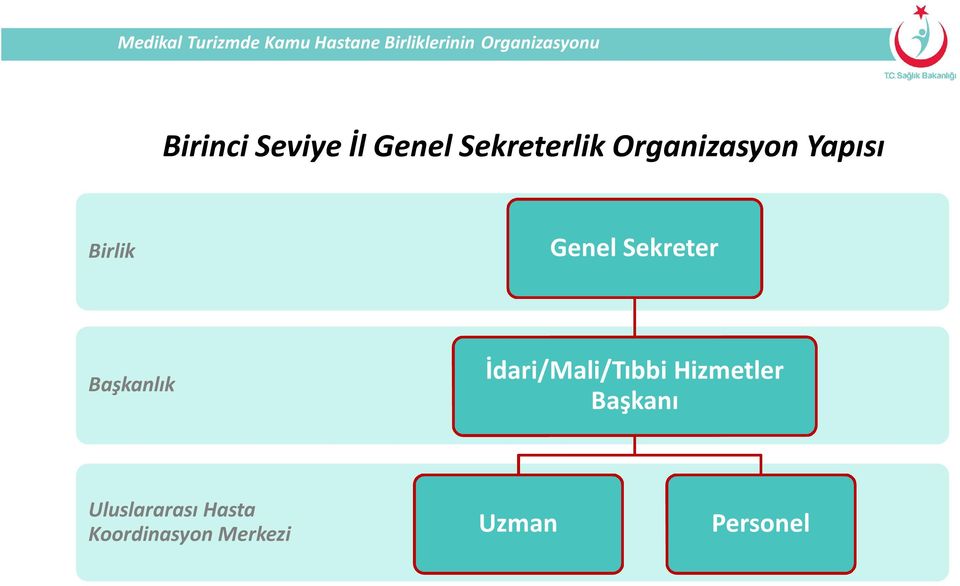 Başkanlık İdari/Mali/Tıbbi Hizmetler Başkanı