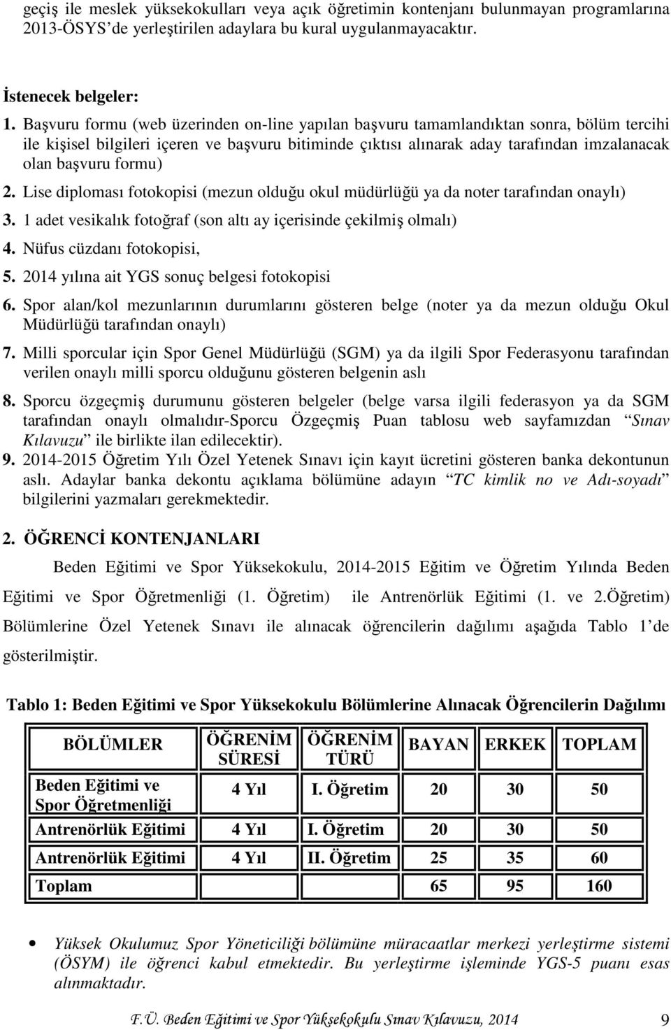 formu) 2. Lise diploması fotokopisi (mezun olduğu okul müdürlüğü ya da noter tarafından onaylı) 3. 1 adet vesikalık fotoğraf (son altı ay içerisinde çekilmiş olmalı) 4. Nüfus cüzdanı fotokopisi, 5.