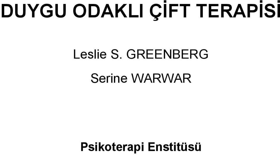 GREENBERG Serine