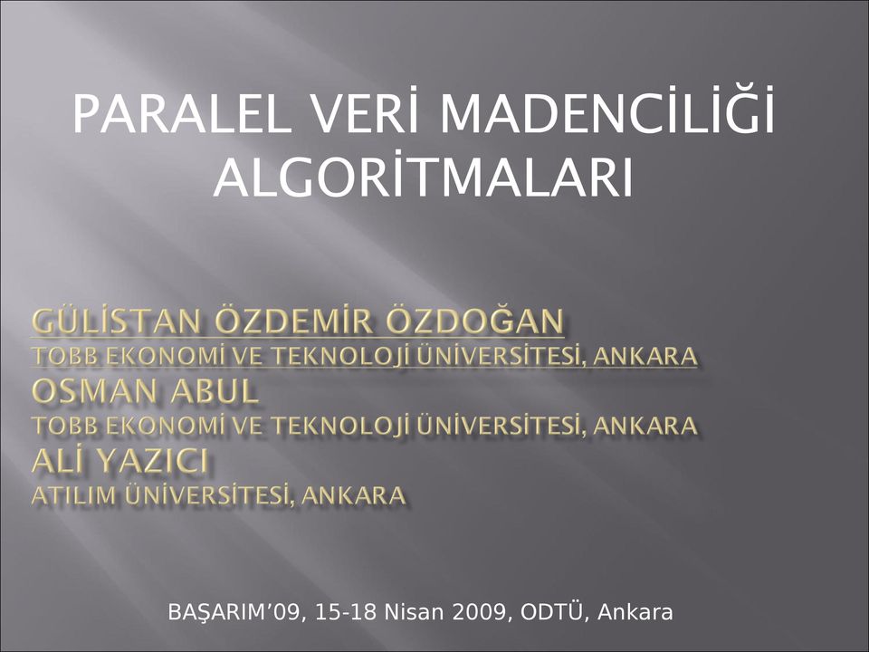 ALGORİTMALARI