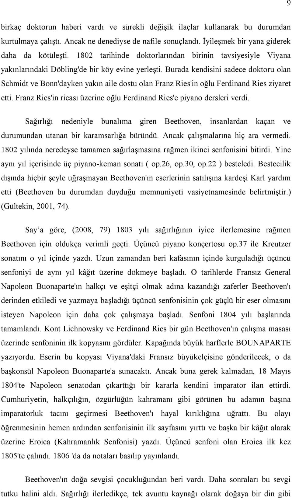 Burada kendisini sadece doktoru olan Schmidt ve Bonn'dayken yakın aile dostu olan Franz Ries'in oğlu Ferdinand Ries ziyaret etti.